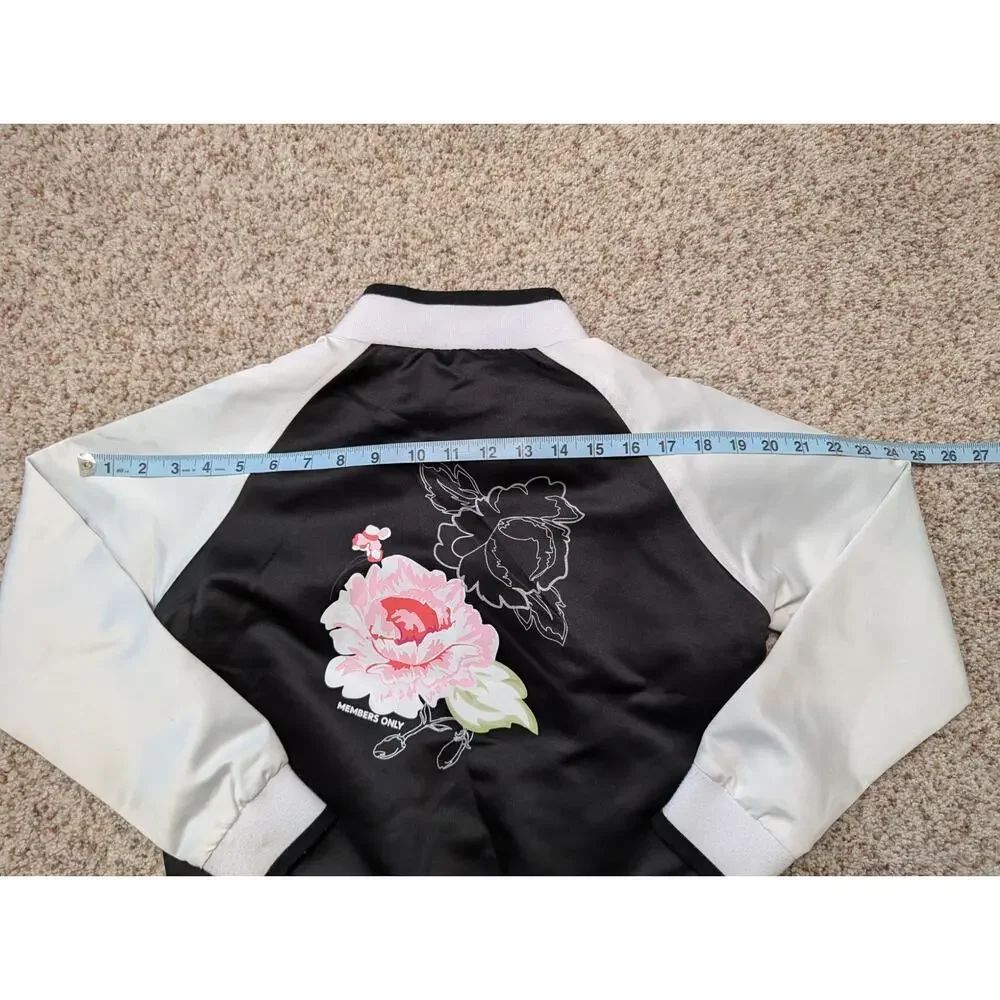 Members Only; SIZE Girls 10, Hot Pink Rose Jacket/Coat; Lightweight; varsity